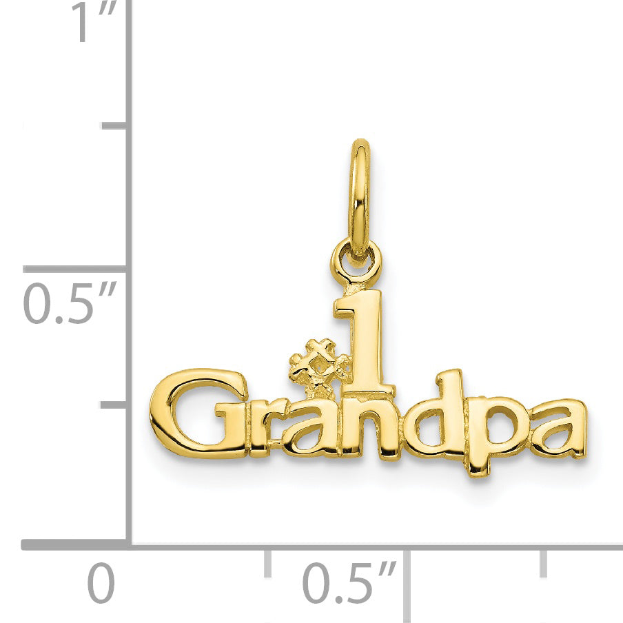 10K #1 GRANDPA Charm