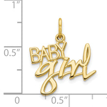 Load image into Gallery viewer, 10k BABY GIRL Charm
