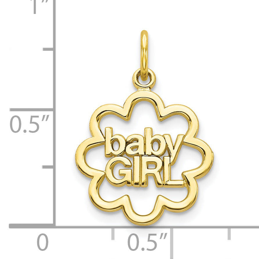 10k BABY GIRL Charm