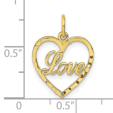 Load image into Gallery viewer, 10K Polished LOVE Heart Pendant
