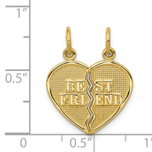 Load image into Gallery viewer, 10K BEST FRIEND 2 Piece Break-A-Part Charm
