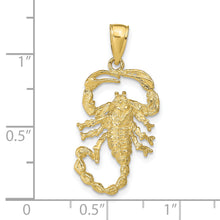 Load image into Gallery viewer, 10k Scorpion Charm
