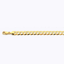 Load image into Gallery viewer, 10K 8MM YELLOW GOLD SOLID CURB 24&quot; CHAIN NECKLACE (AVAILABLE IN LENGTHS 7&quot; - 30&quot;)
