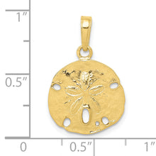 Load image into Gallery viewer, 10K Polished Sand Dollar Pendant
