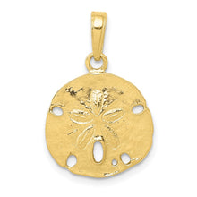 Load image into Gallery viewer, 10K Polished Sand Dollar Pendant
