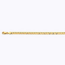 Load image into Gallery viewer, 10K 4.5MM YELLOW GOLD SOLID CURB 24&quot; CHAIN NECKLACE (AVAILABLE IN LENGTHS 7&quot; - 30&quot;)
