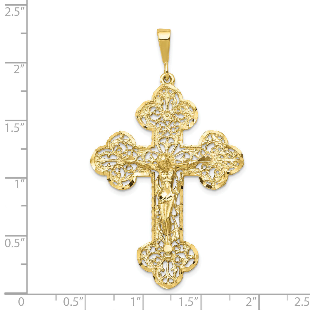 10K Crucifix Charm