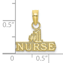 Load image into Gallery viewer, 10K &num;1 Nurse Pendant
