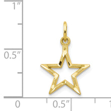 Load image into Gallery viewer, 10K Diamond-Cut Flat Back Star Charm
