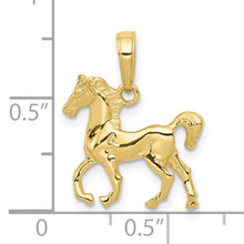 Load image into Gallery viewer, 10k Standing Horse Pendant
