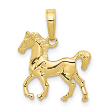 Load image into Gallery viewer, 10k Standing Horse Pendant
