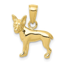 Load image into Gallery viewer, 10K Chihuahua Dog Pendant
