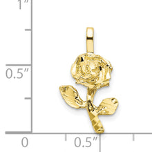 Load image into Gallery viewer, 10k Yellow Gold Rose Charm
