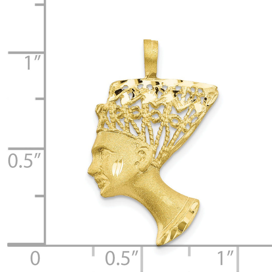 10K Nefertiti Pendant