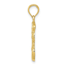 Load image into Gallery viewer, 10K Swoosh Basketball and Net Pendant
