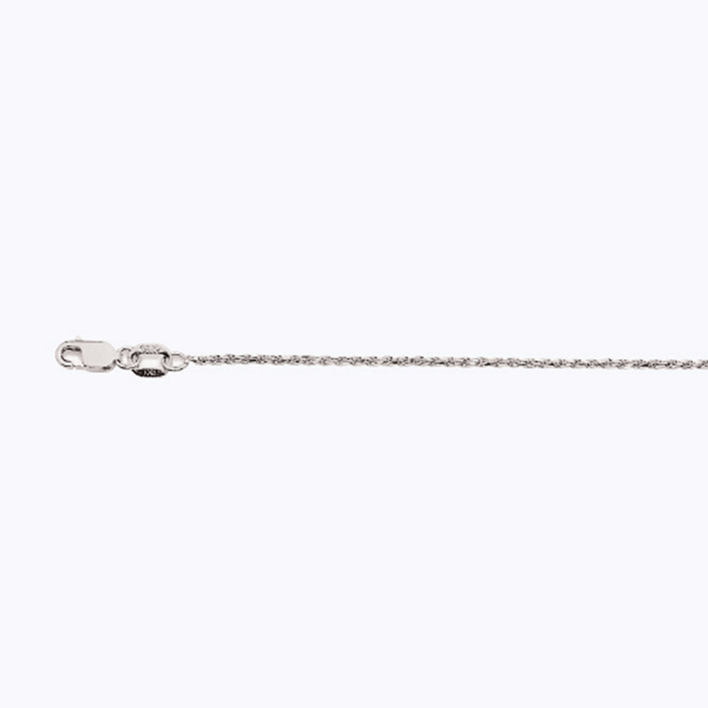 10K 1MM WHITE GOLD SOLID DC ROPE 9