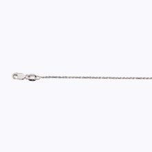 Load image into Gallery viewer, 10K 1MM WHITE GOLD SOLID DC ROPE 18&quot; CHAIN NECKLACE (AVAILABLE IN LENGTHS 7&quot; - 30&quot;)
