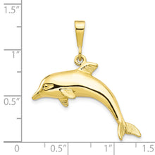 Load image into Gallery viewer, 10k Dolphin Charm
