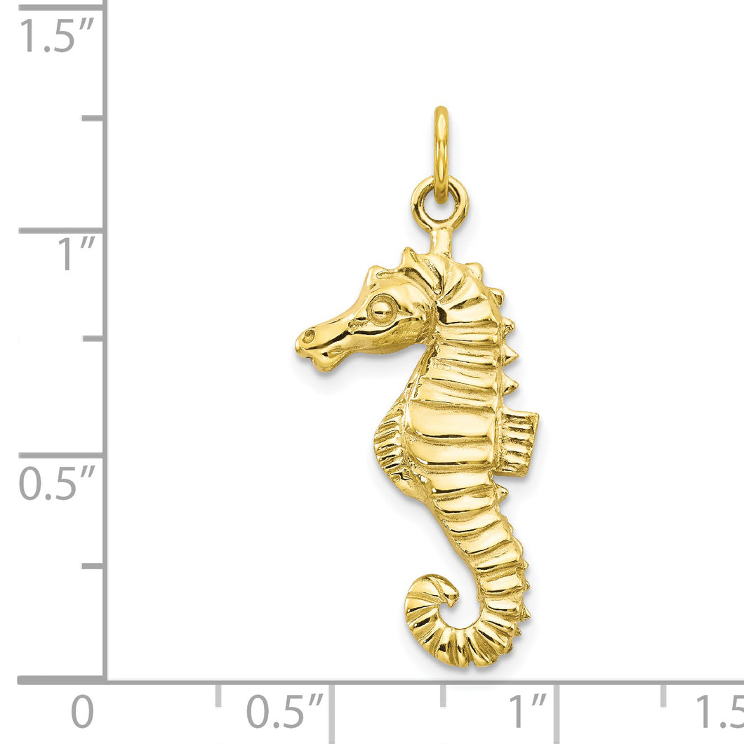 10k Seahorse Pendant