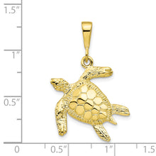 Load image into Gallery viewer, 10k Turtle Pendant
