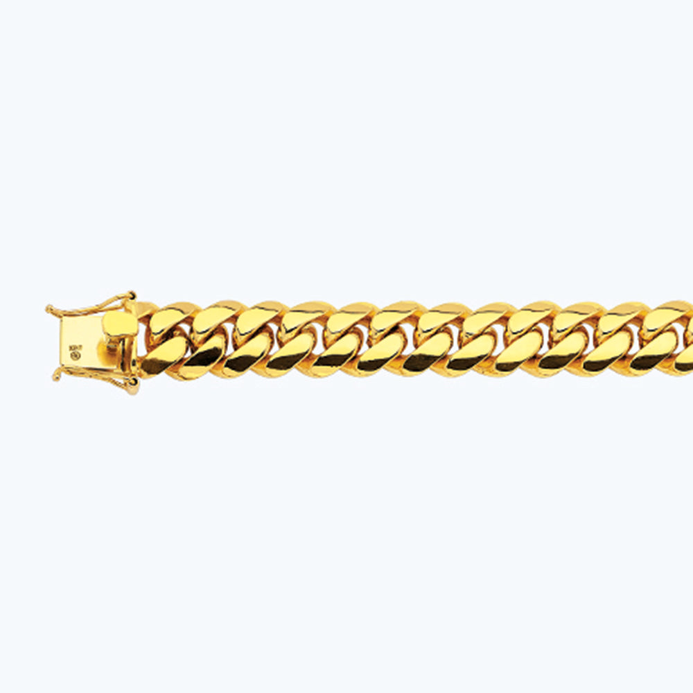 10K 15MM YELLOW GOLD SOLID MIAMI CUBAN 30