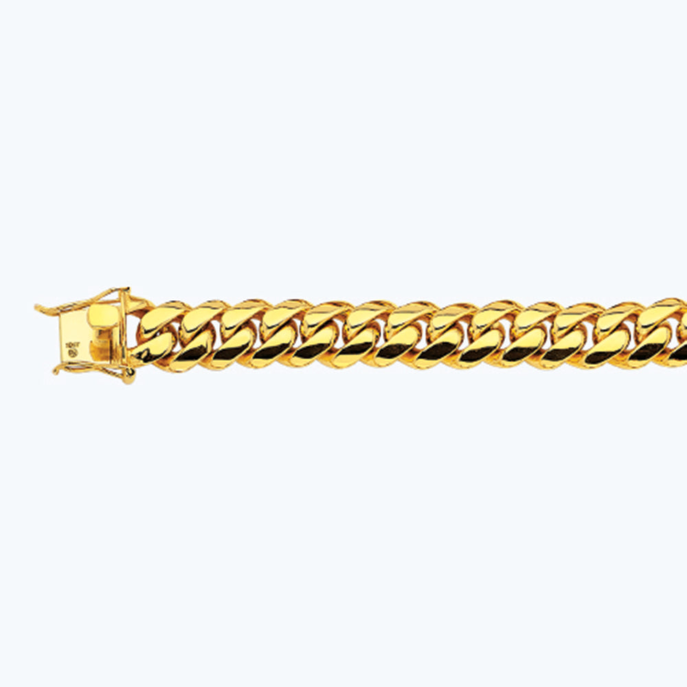 10K 14MM YELLOW GOLD SOLID MIAMI CUBAN 26