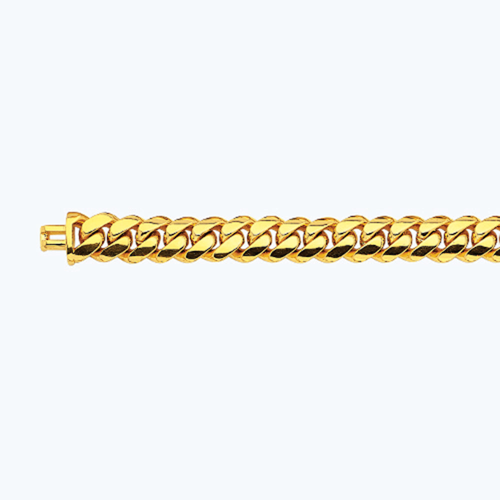 10K 13MM YELLOW GOLD SOLID MIAMI CUBAN 16