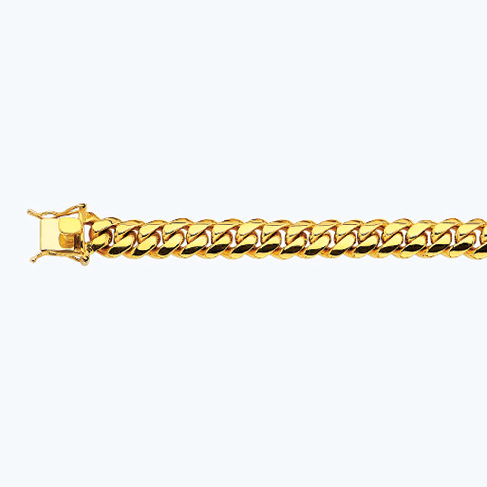 10K 12MM YELLOW GOLD SOLID MIAMI CUBAN 20