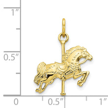 Load image into Gallery viewer, 10k Solid Carousel Horse Charm
