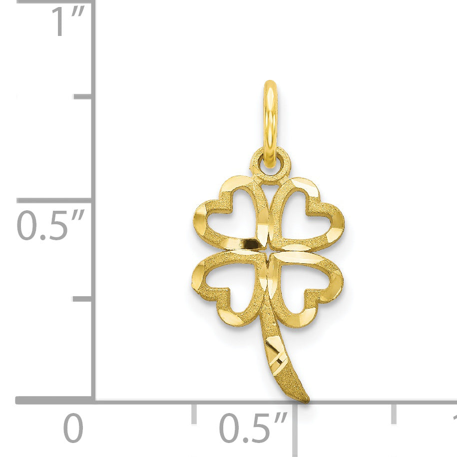 10k Four Leaf Clover Pendant