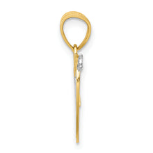 Load image into Gallery viewer, 10K w/ Rhodium I LOVE YOU Heart Charm
