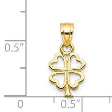 Load image into Gallery viewer, 10k Four Leaf Clover Charm
