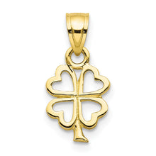 Load image into Gallery viewer, 10k Four Leaf Clover Charm
