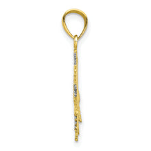 Load image into Gallery viewer, 10K w/Rhodium Snowflake Charm
