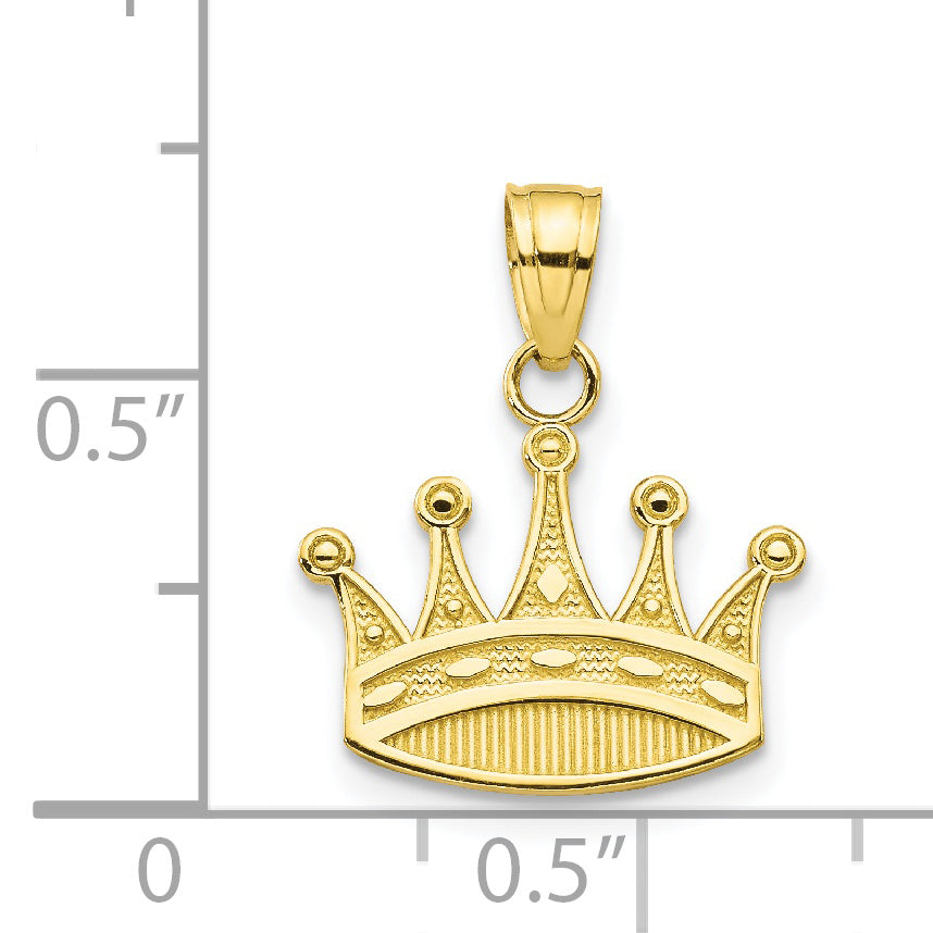 10k Crown Charm