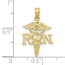 Load image into Gallery viewer, 10K RN Caduceus Pendant
