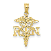 Load image into Gallery viewer, 10K RN Caduceus Pendant
