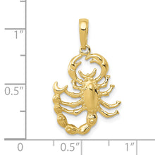 Load image into Gallery viewer, 10K Scorpion Pendant
