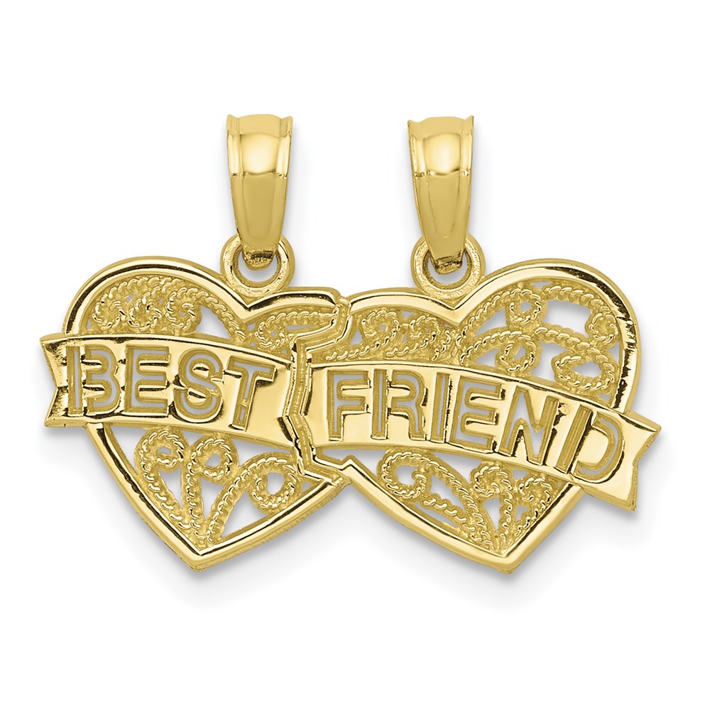 10K BEST FRIEND 2 Piece Break-A-Part Charm