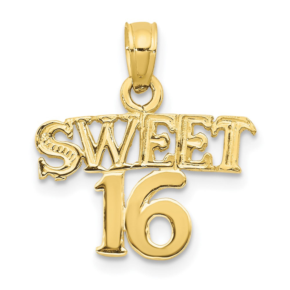 10K SWEET 16 Pendant