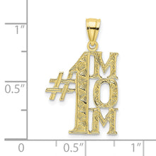 Load image into Gallery viewer, 10K &num;1 MOM Vertical Pendant
