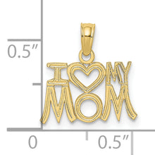 Load image into Gallery viewer, 10K I HEART MY MOM Pendant
