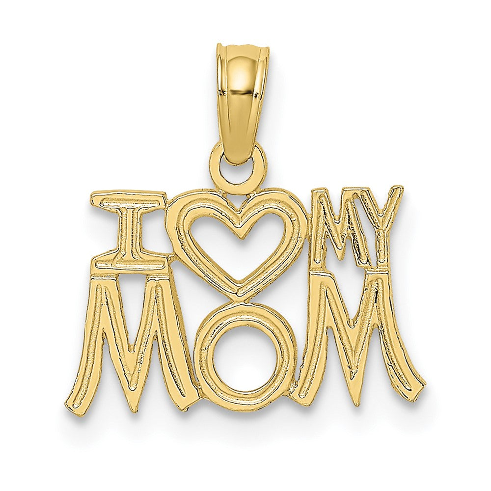 10K I HEART MY MOM Pendant