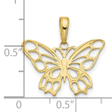 Load image into Gallery viewer, 10K Butterfly Cut-out Pendant
