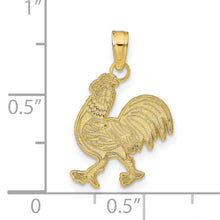 Load image into Gallery viewer, 10K Rooster Pendant
