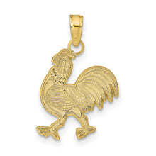 Load image into Gallery viewer, 10K Rooster Pendant
