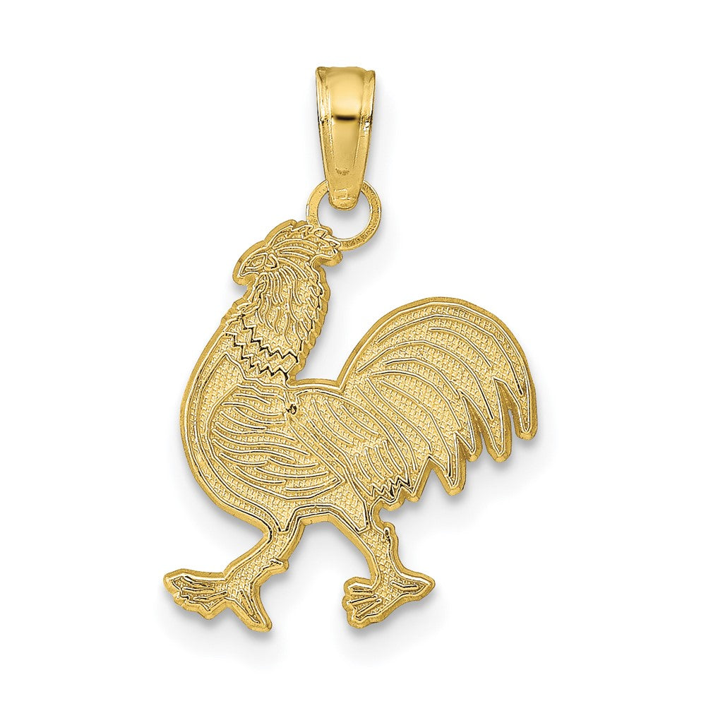 10K Rooster Pendant