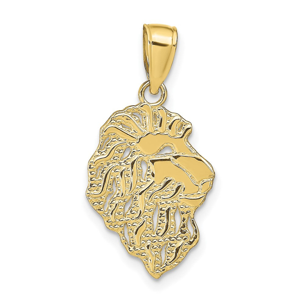 10K Lion Head Pendant