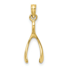 Load image into Gallery viewer, 10K Wishbone Charm
