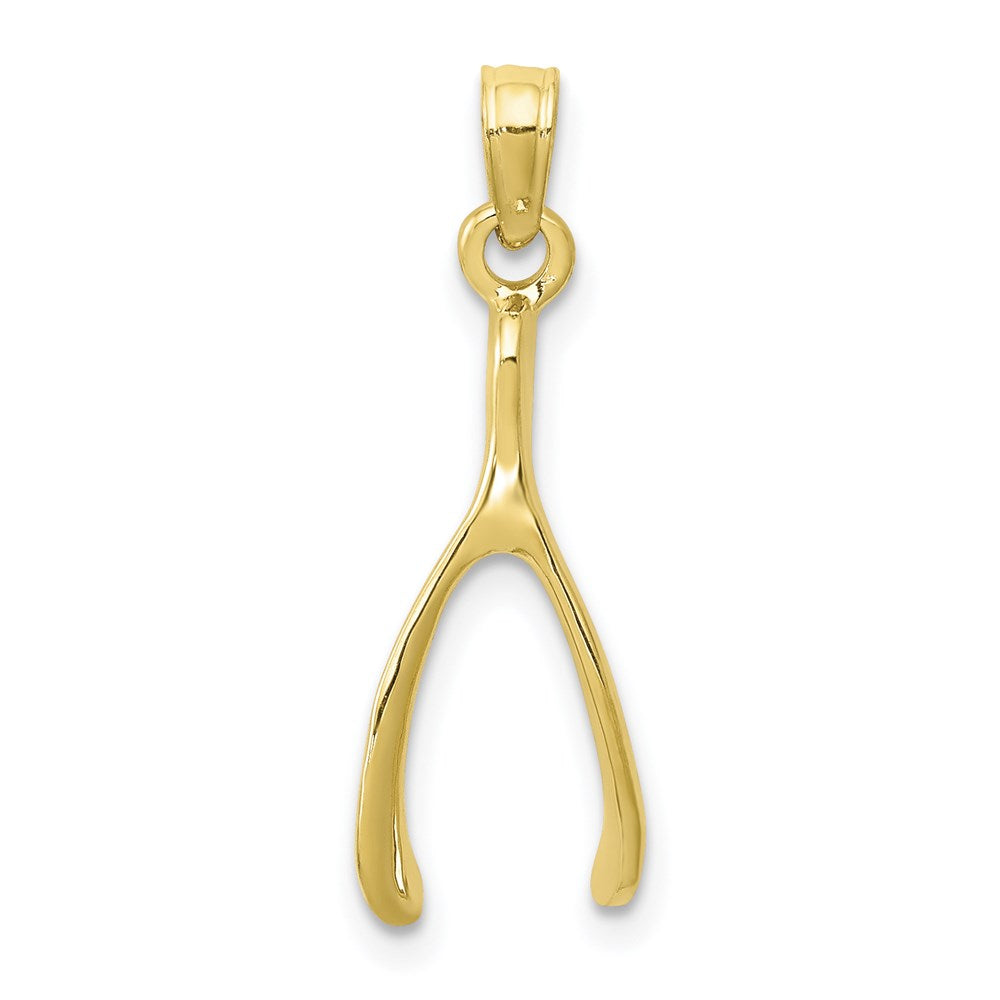 10K Wishbone Charm